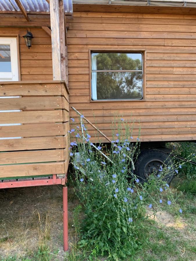 Hotel Bauwagen Mit Gemeinschaftsbad Rheinsberg Zewnętrze zdjęcie
